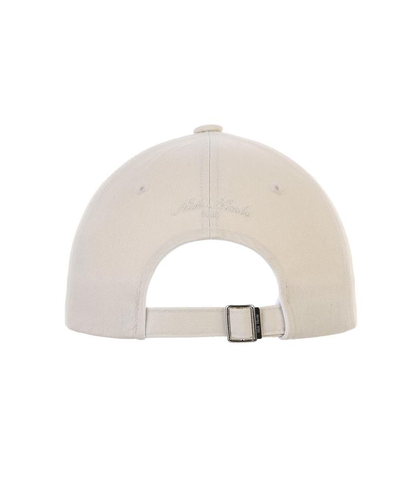 Nigaennikol Nicole Lettering Ball Cap_Beige
