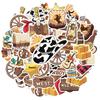 35pcs Playful Saloon Stickers Western Western Stationery Stickers Wild West Decals For Notebook Luggage Mobile Phone Cup