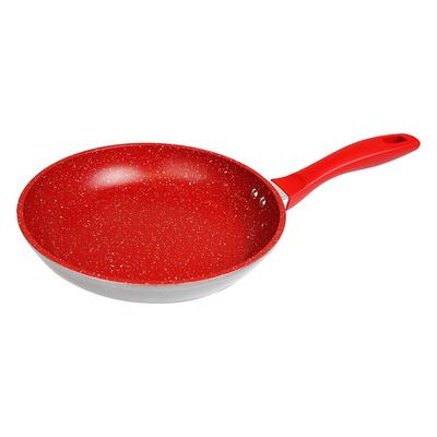 Direct Tele Shop Lezzet Taşı 24cm Kızartma Tavası Sote Tavası Tek Ürün (Kırmızı) Yapışmaz