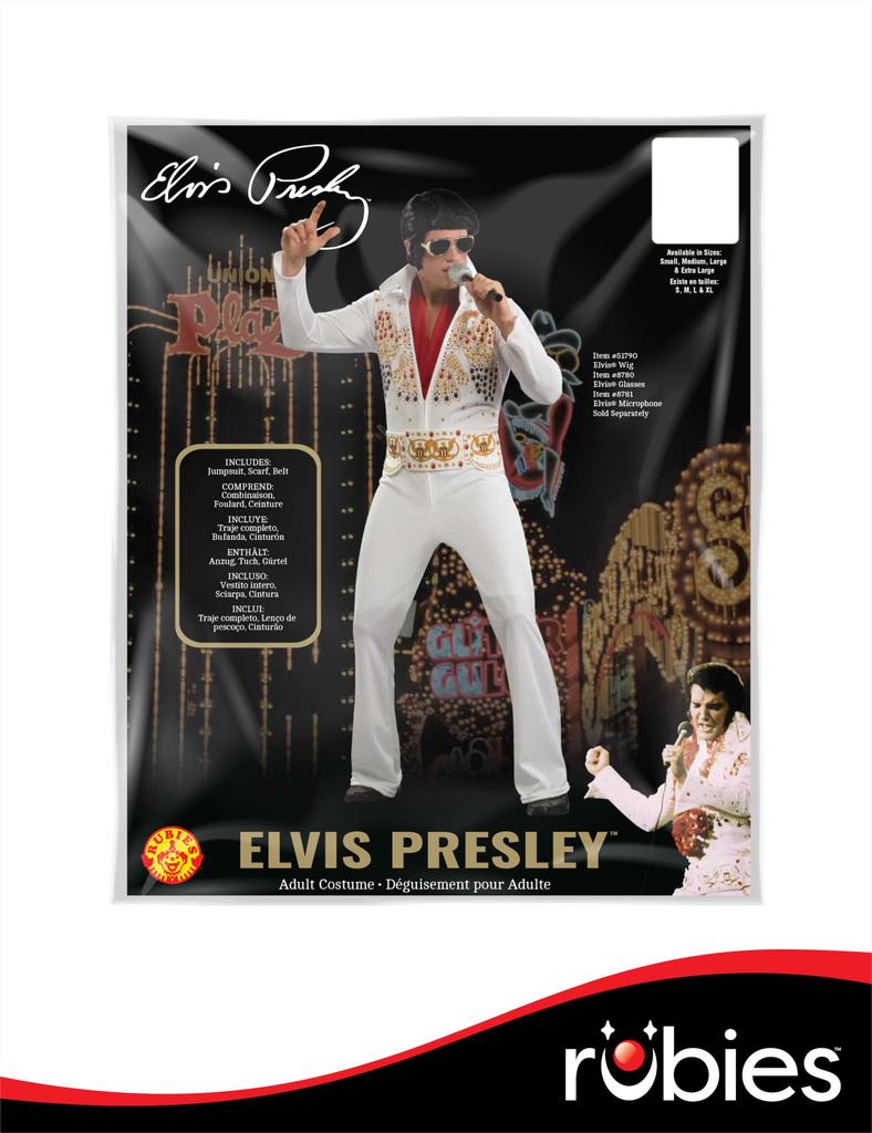 Elvis Dospělý Halloweenový Kostým Střední Velikost