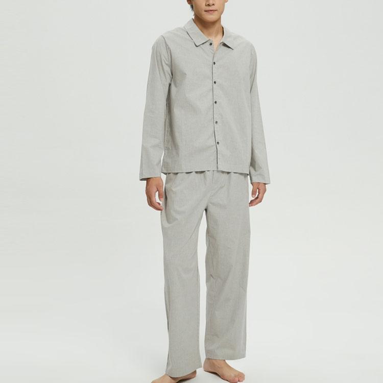 Calvin Klein Casual Comfortable Minimalist Fabric Label Button Men Tops Coconut-Gray NM2356