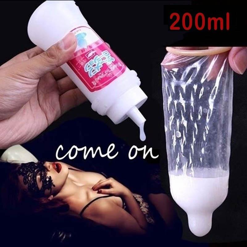 Novo lubrificante semelhante ao sêmen atualizado 200ml Óleo corporal solúvel em água Produto para cuidados com a saúde bucal