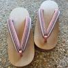 Kiso Nezuko Geta: Women's Geta (Elegant Striped Sandals) - A Traditional Craft Made in Japan, Carrying on 300 Years of Tradition