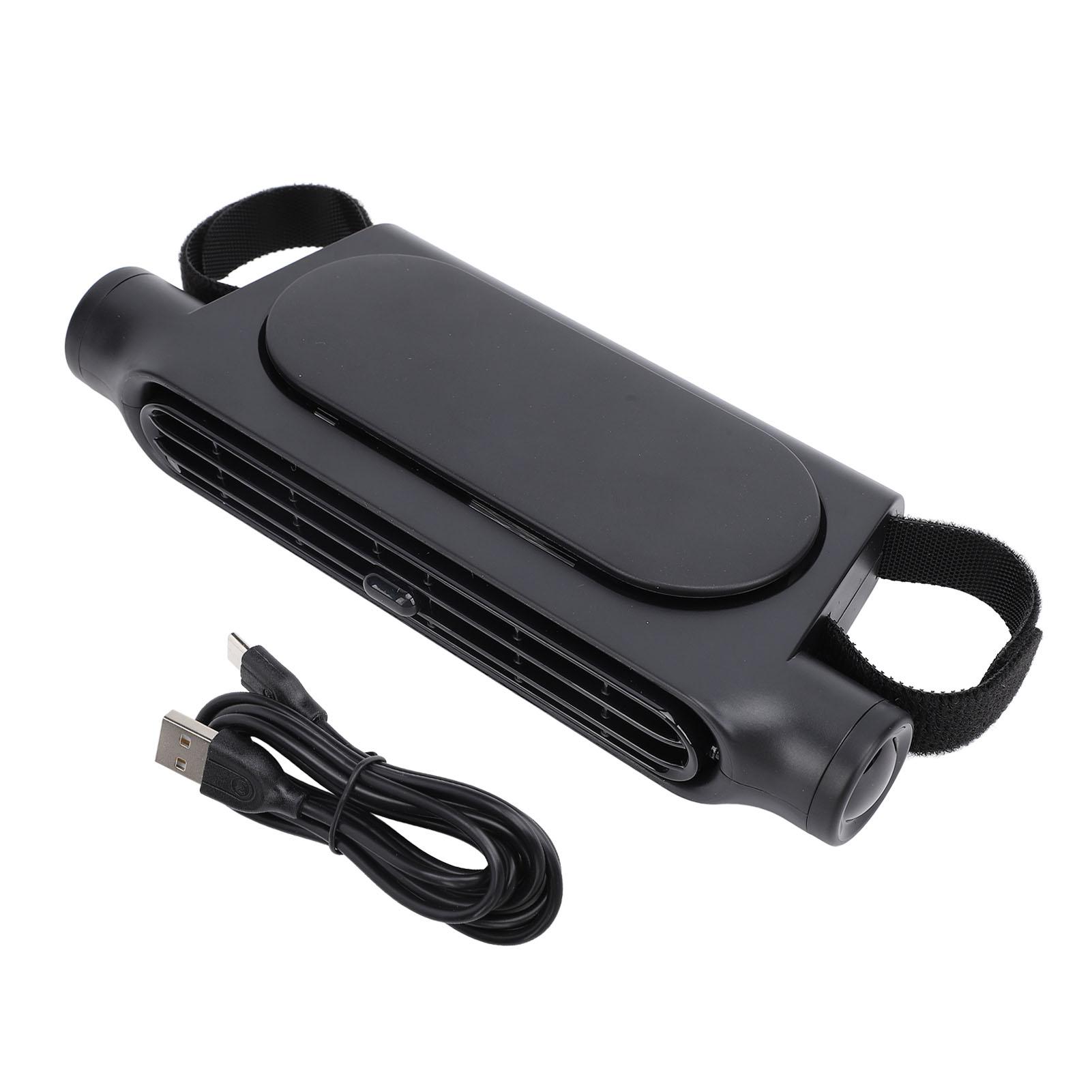 

Вентилятор для охлаждения автомобильного сиденья USB Бесшумный вентилятор с регулируемым углом и 3 скоростями для подголовника автомобиля для улицы чёрный