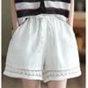 Sommer hohe Taille Sportshorts locker lässig elastische Taille Hose