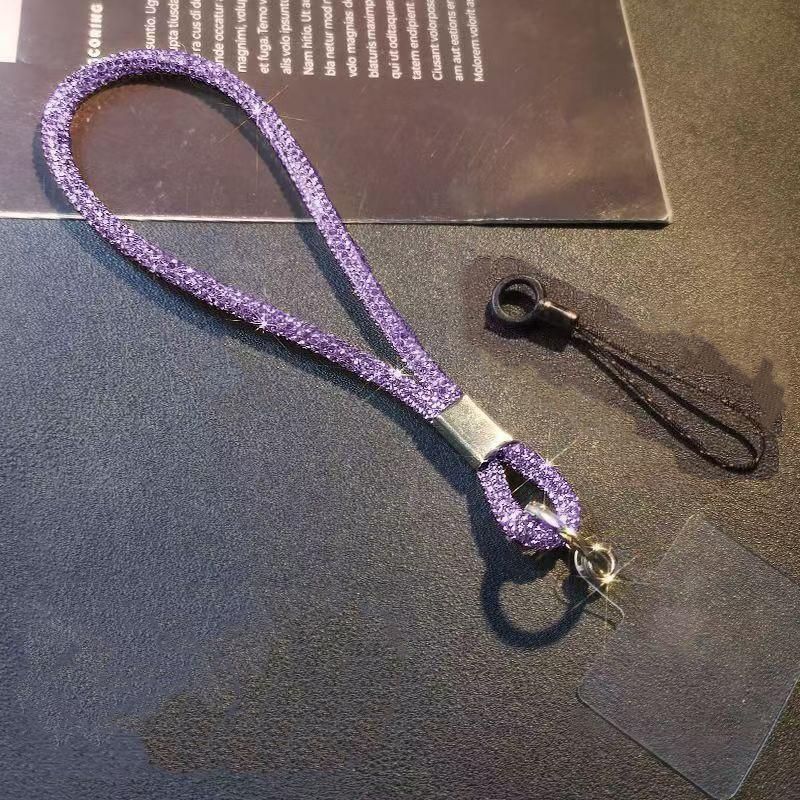 Luxury Mobile Phone  Wrist Straps Glitter  Phone Lanyard Keychain Hanging Anti-Lost Rope