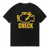 Mechanic Auto Repair Check Engine Light Print Summer Tees Men Tshirt Hip Hop Short Sleeve Harajuku Tshirt Fashion ONeck Tshirt