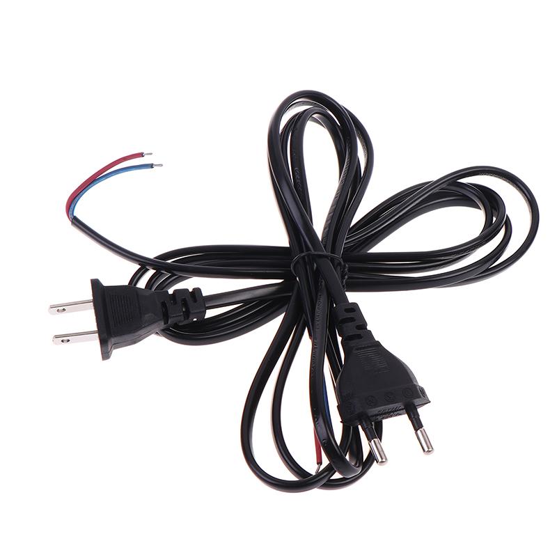 Eu Us Plug Ac Power Extension Cable Power Supply Cord 1.5M*0.75 For Electrical Sockets Outdoor Lamp Bulb Light
