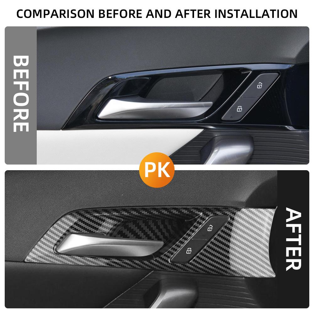 LHD&RHD Stickers Car Inner Door Handle Decorative for MG4 EV Mulan 2025-2025 Insert Bezel Frame Door Handle Bowl Cover Trim