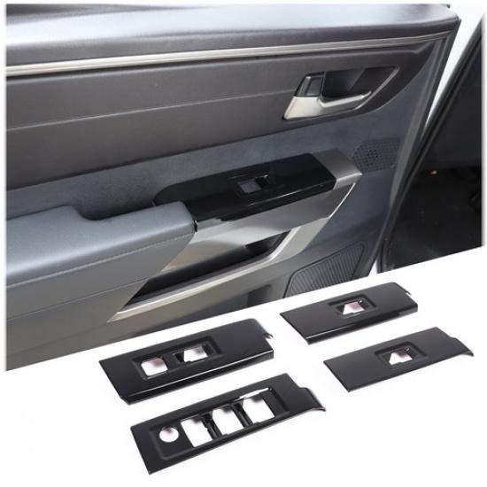 Glossy Black Window Lift Switch Button Sticker for Toyota Tundra/Sequoia -24