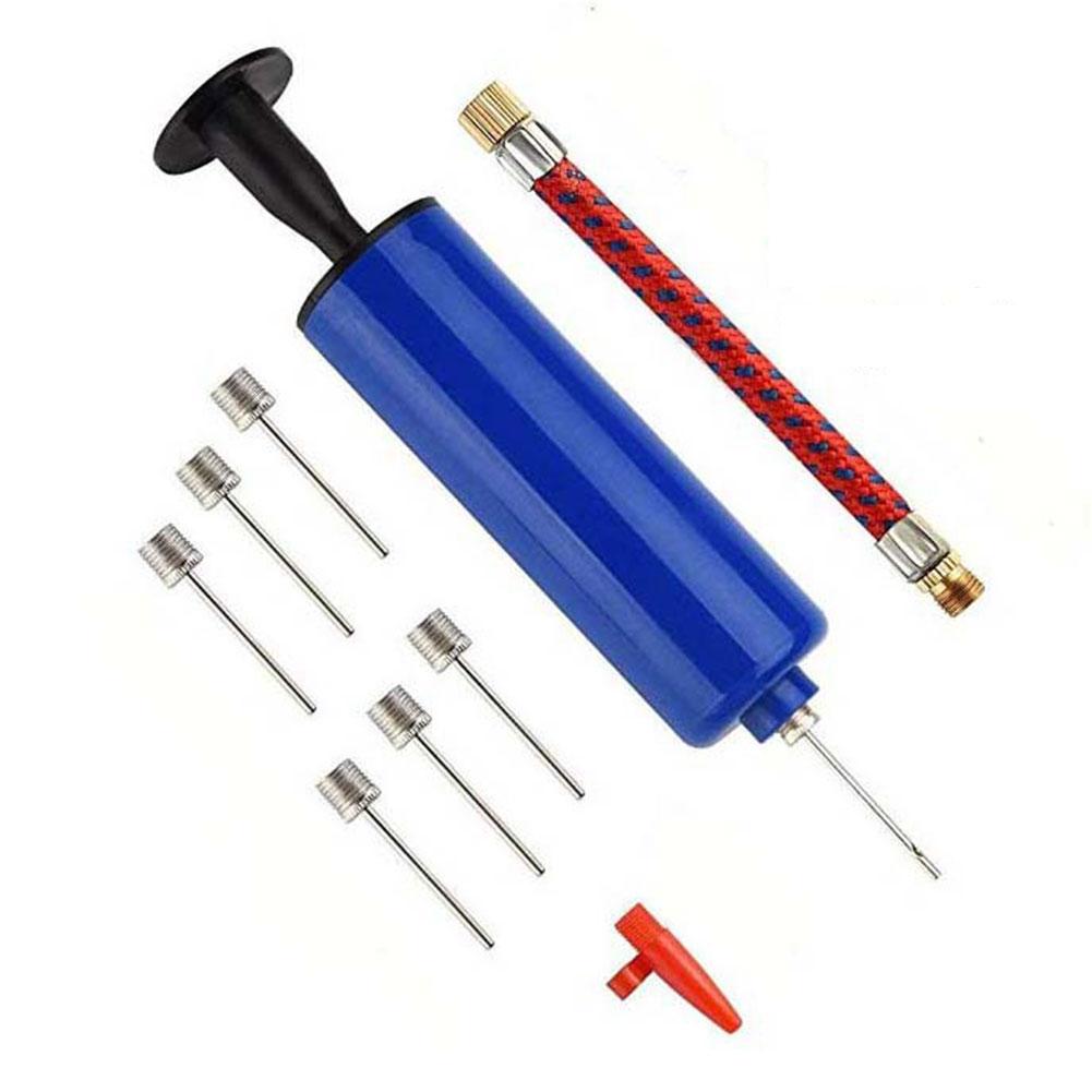 10Pcs/Set Portable Mini Hand Air Pump Inflator Kit, with Needle for Soccer Basketball Football Volleyball, Fast Inflation
