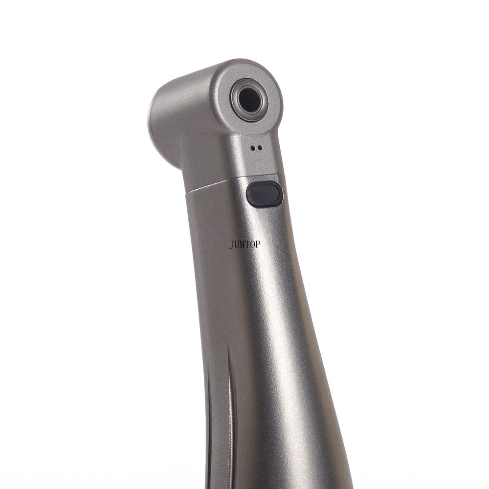 Dental Fiber Optical LED Contra Angle Low Speed Handpiece 1:1 Blue Ring Air Turbine Fit for Electric Micromotor