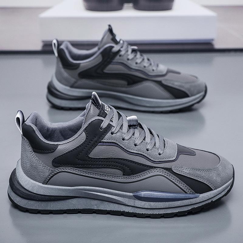 Fashion Spring New Breathable Casual Fashion Running Sneakers Trendy Versatile Thick Bottom Simple Comfortable Men's Trendy Shoes