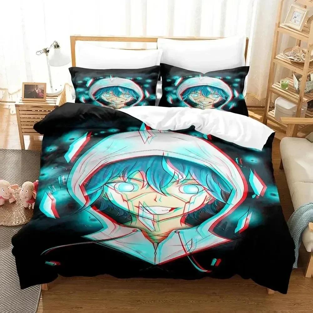 Luxury New 3D Print Anime Darwin's Game Bedding Set Duvet Cover Bed Set Quilt Cover Pillowcase Queen Size Boys Adult Bedding Set