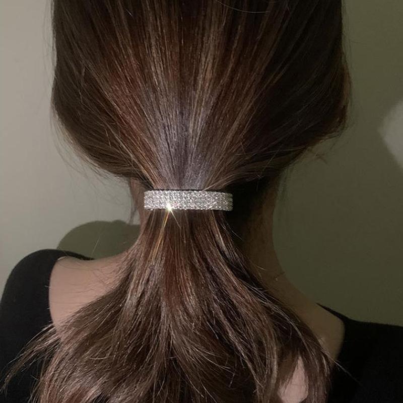 Exquisite Strass-Haarnadeln Für Frau Mode Haaraccessoires Strass Pferdeschwanz Haarspangen Kopfschmuck Haarspangen