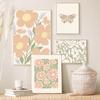 Flowers Coral Butterfly Shapes Abstract Wall Art Canvas Painting Nordic Posters And Prints Wall Pictures For Living Room Decor