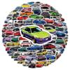 10/30/50/100pcs Retrofit Racing Car Cartoon Stickers Waterproof Graffiti Luggage Guitar Laptop Cool  Sticker Vintage Decals
