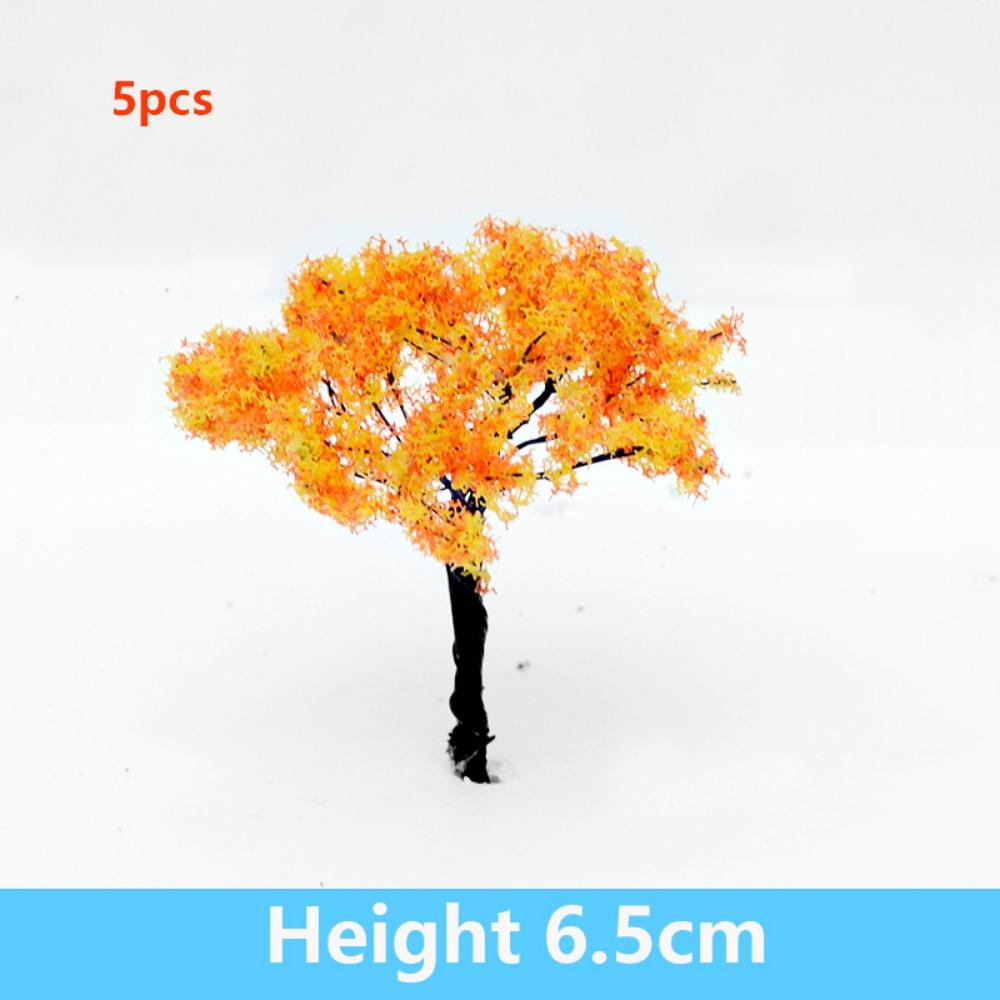 5pcs Artificial Pink Iron Wire Flower Tree 6.5cm Home Houses Decoration Outdoor Adventure Camping