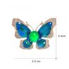 1Pcs Trendy Animal Insect Lapel Pin Elegant Crystal Enamel Butterfly Brooch For Men'S Suit Fashion Clothing Accessory Jewelry