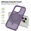 Coque de Protection - BOOLING - pour iPhone 16 Pro - Violet Foncé - Anneau Magnétique - Verres Trempés