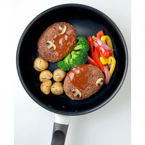 Thermos Frying Pan 24cm For Gas Fire Only Durable Coat Lightweight Model Navy KFD-024 NVY