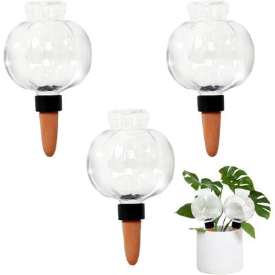 3Pcs Plant Watering Stakes Large Flower Automatic Watering Bulbs Plant Flower Watering Globes Garden Watering