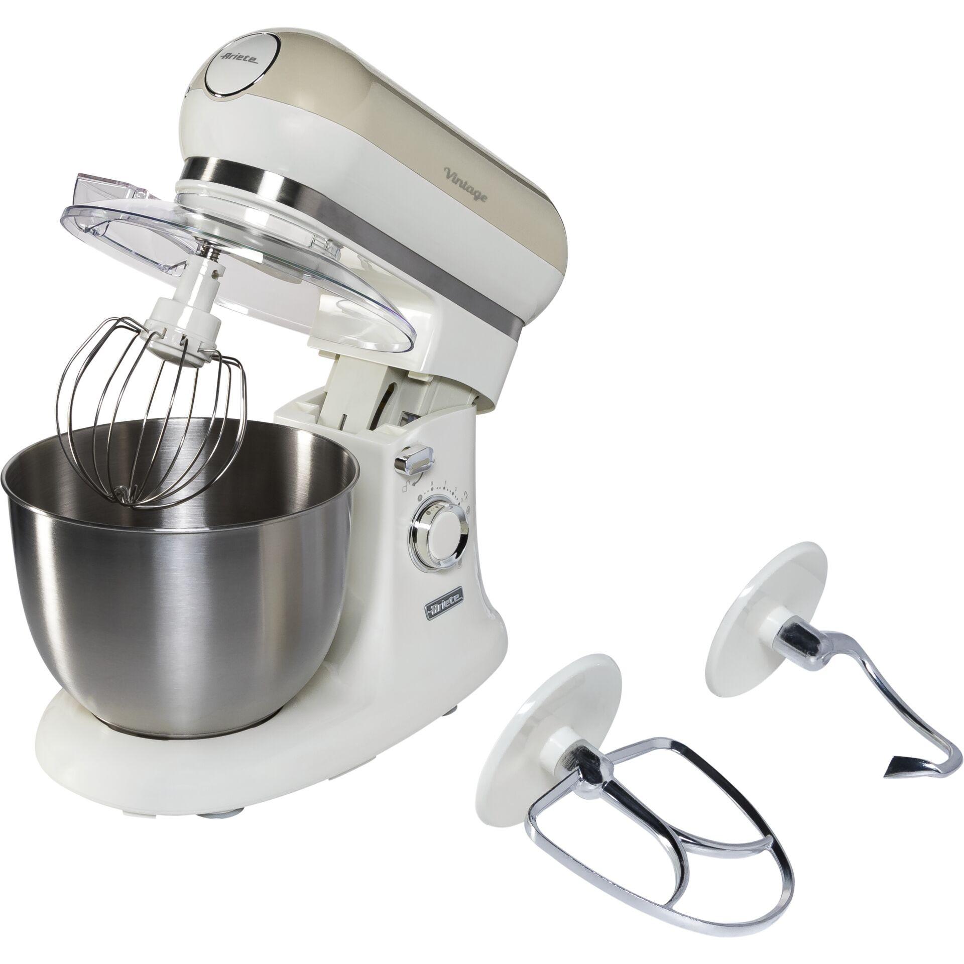 Ariete 1588/03, Standmixer, Beige, Kneten, Mixen, 5,5 l, Drehregler, Edelstahl - Bild 10