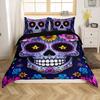 Gothic Skull Flower Three-Piece Digital Printing Bedding
