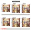 2pcs,2D Plane Printing Print Curtains Petal Kiss Flight 100% Polyester (without Rod) Festive Use for Bedroom, Living Room, Study
