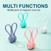 5PCS Colorful Fabric Huggers Silicone Cable Ties Magnetic Clips Set Fabric Clips Set  Crafting Gifts