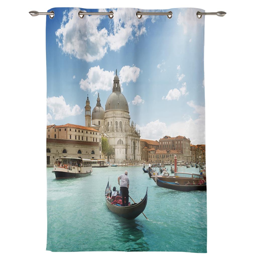 Church Seaside Boat Window Curtain Bedroom Living Room Window Drapes Kitchen Decoration Blinds Curtain