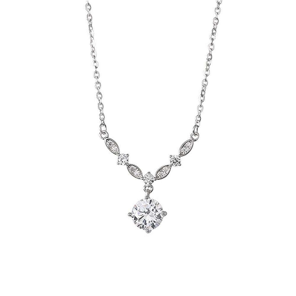 Sterling Silver Shining Starry River Zircon Necklace for Women - Niche Light Luxury Design Clavicle Chain, Perfect Goddess Festival Gift