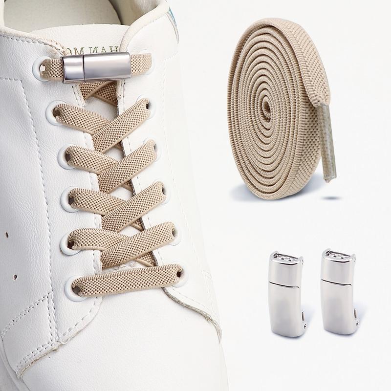 Lacci magnetici per sneakers senza nodo, lacci elastici per scarpe per adulti e bambini, lacci elastici senza nodo, accessori per scarpe, 1 paio/2 paia