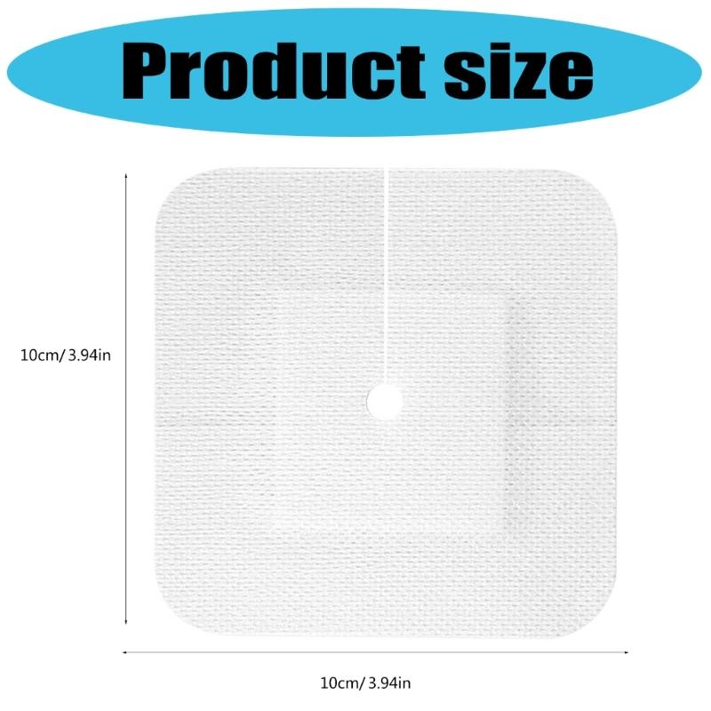 10 Pcs Sterile Catheter Stabilization Device Split Drain Adhesive Bandages Sterile Drain Patches Supplies for Nursing Care
