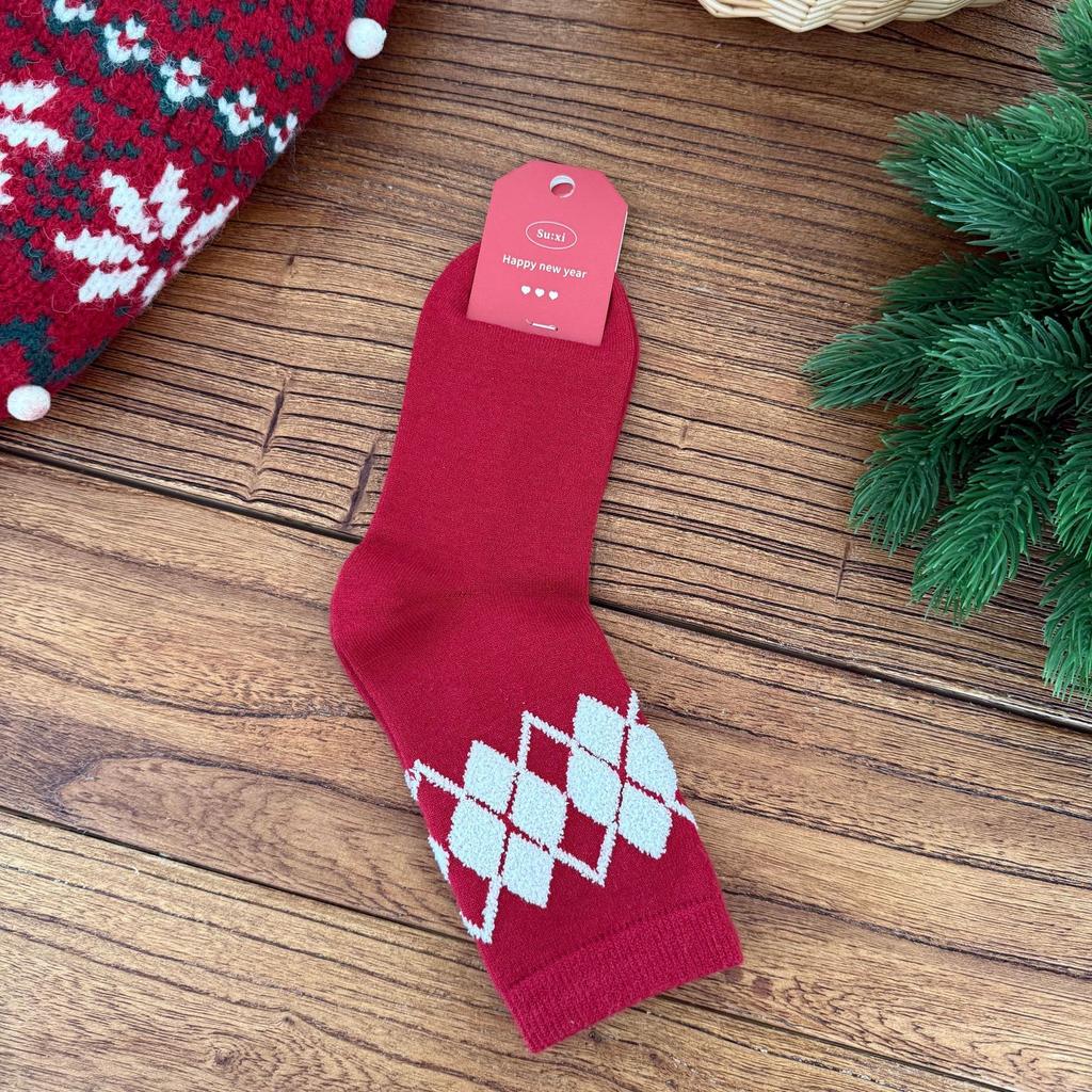 European Goods Followed By Thickened English Numeric Socks Internet Celebrity Chen Tai Trendy Sports Socks