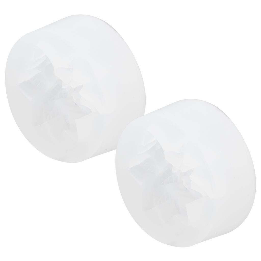 2PCS Flower Silicone Mold DIY Aromatherapy Candle Plaster Chocolate Cake Soap Mold
