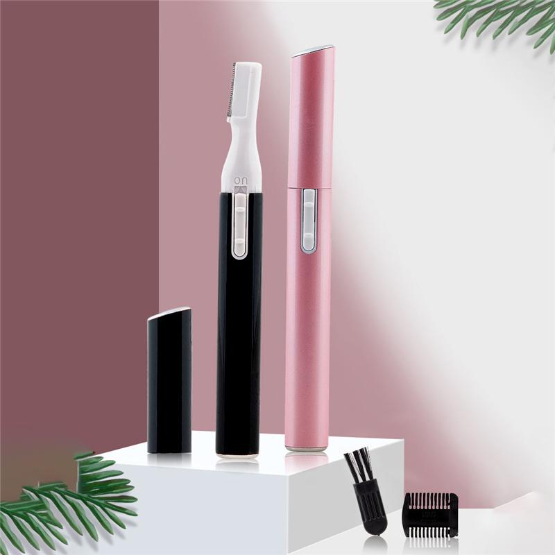 Portable Electric Eyebrow Trimmer Hair Remover Face Razor Blades Shaver Makeup Cosmetic Kit Epilator