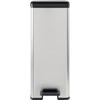 Poubelle a Pédale - SLIM BIN - 40 L - Gris Métallisé - Curver