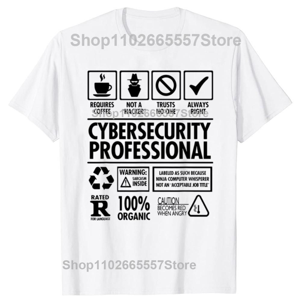Definiție Amuzantă Expert Securitate Cibernetică Hacking de Calculatoare Profesionale Tricouri Modă Casual Bumbac Larg Tricou Securitate Cibernetică