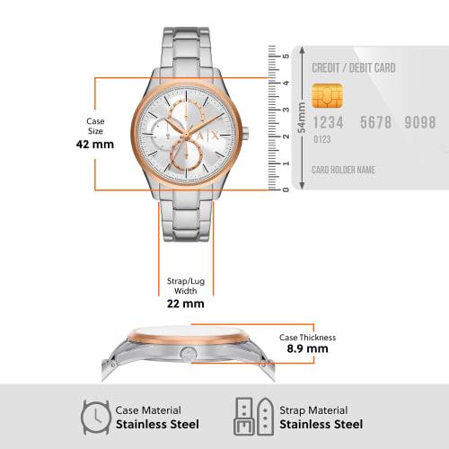 Armani Exchange Multifunction Stainless Steel Watch