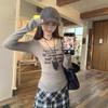 2025 Autumn/Winter Slim-Fit Sweet & Spicy Girl Long-Sleeve Base Layer T-Shirt