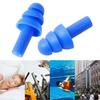25-1Pair Soft Silicone Waterproof Earplugs Noise Cancelling Reusable Ear Plug for Sleeping Snoring Studying with Protector Box