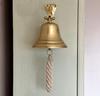Vintage Solid Brass Ship Bell 4 Inch, Nautical Wall Hanging Decor, Marine Maritime Bell, Antique Coastal Home Accent, Rustic Boat Bell Gift