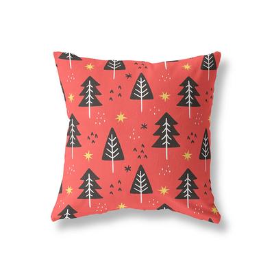Christmas Decoration Pillowcase Home Decor  Tree Print Cushion Cover Bedroom Living Room Sofa Car