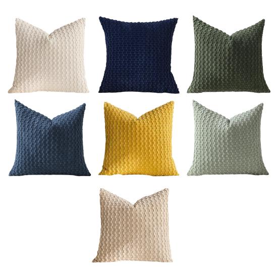 45x45CM Cord Kissenbezug Zierkissenbezug Haus Wohnzimmer Schlafzimmer Sofa Bett Dekorative Quadratische Kissenhülle