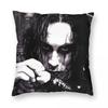 Eric Draven Crow Brandon Lee Square Pillowcase Polyester Linen Velvet Creative Zip Decor Throw Pillow Case Sofa Cushion Cover