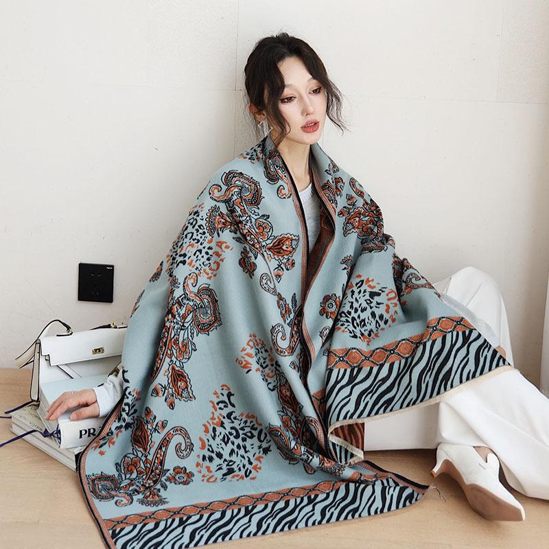 65 * 190 cm Toamnă Și Iarnă Nouă Culoare Solidă Versatil Simplu Imitație Casmir Eșarfă Duble Fețe Eșarfă Călduță Atmosferă Şal