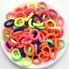 100Pcs/Set Women Elastic Hair Bands Girls Colorful Nylon Rubber Bands Headband Scrunchies Kids Ponytail Holder Hair Accessories