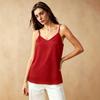 Women's summer new V-neck sling vest women's back kinked split irregular hem top