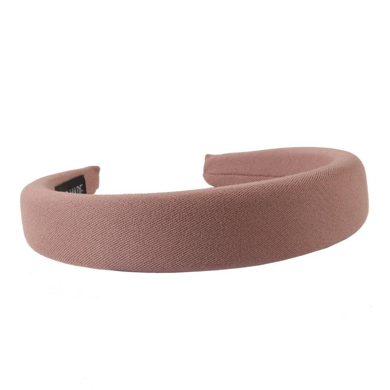 Retro Sponge Headband Milk Tea Color High Skull Headband Face Washing Headband All-match Outing High-end Pressure Hair Accessories
